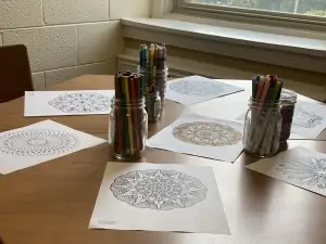 Mandala Monday at Ferrum College Counseling Services