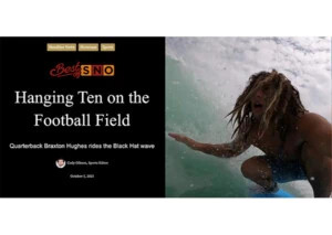 Hanging Ten on the Football Field award