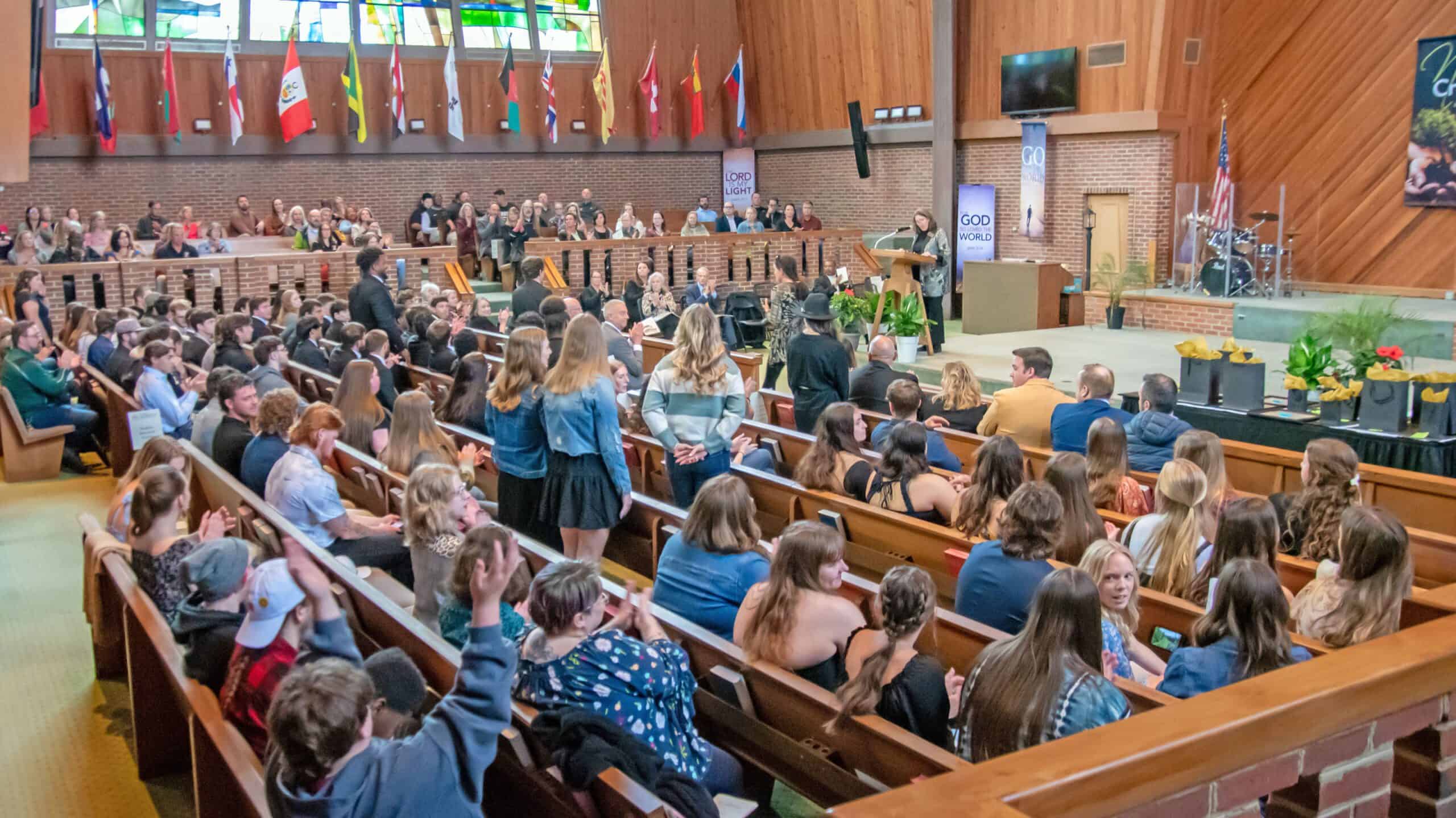 Ferrum College community members gathered in Vaughn Chapel for the annual awards ceremony