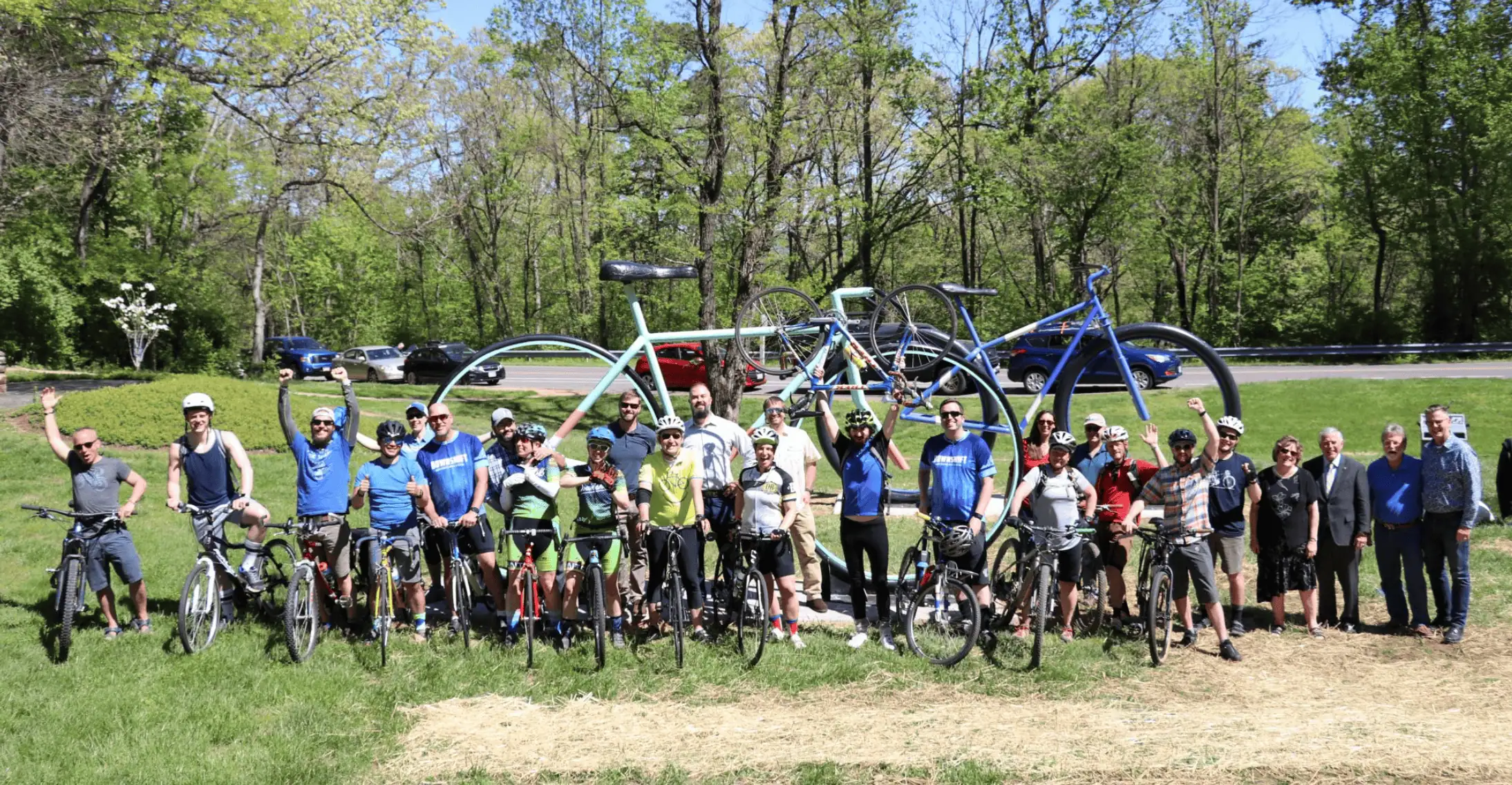 Thumbnail image for the Jake Smith’s “Big Ol’ Bikes” Welcomed to Mill Mountain Entrance on April 22 news item