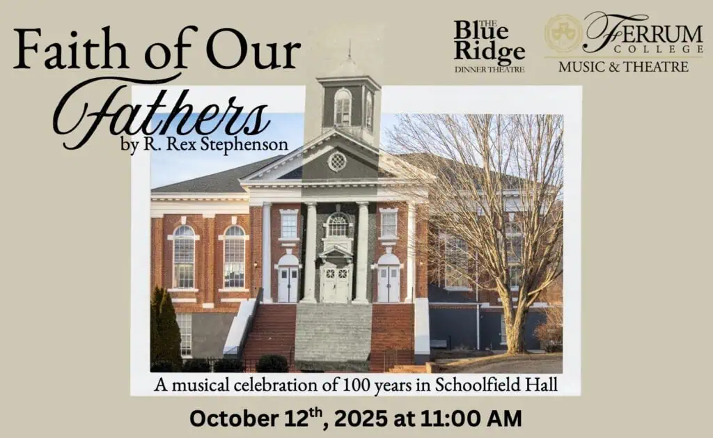 Schoolfield Hall with central photo of old steeple imposed on recent photo